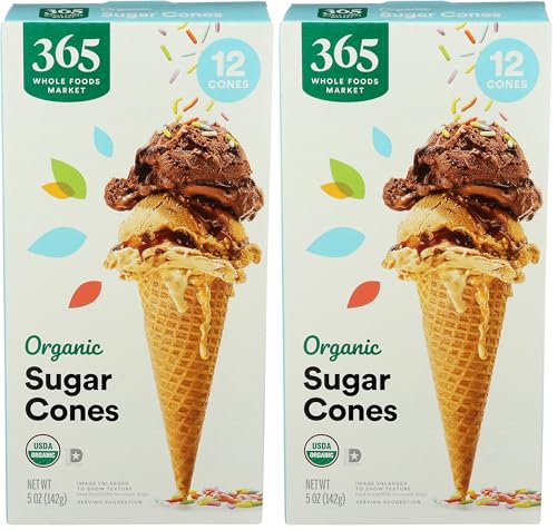 Image of 365 by Whole Foods Market, Organic Sugar Cone, 5 Ounce (Pack of 2)