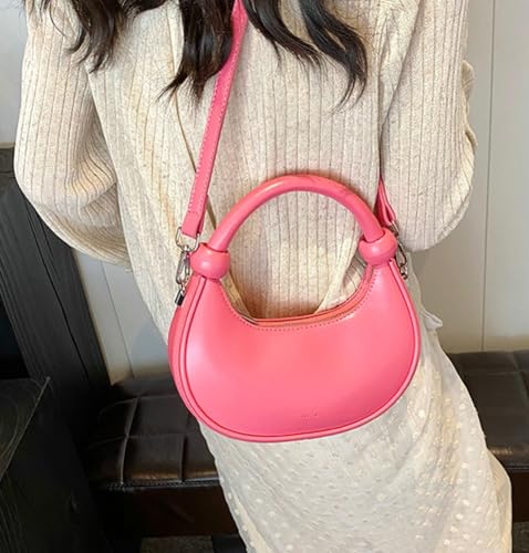 Crescent Shoulder Bags Crossbody Bags for Women Underarm Purse Soft Handbag Casual Tote Bag 20254