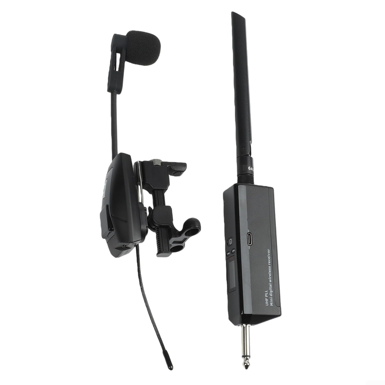 UHF - Sistema de micrófono inalámbrico para violín (610-690 MHz, estable) | Banda UHF de 610-690 MHz, señal estable, caídas mínimas, ideal para escenarios en vivo y conciertos al aire libre
