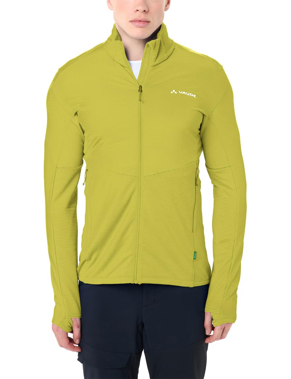 VAUDE Leichte, komfortable Fleecejacke für sportliche Touren am Berg, besonders elastisches und atmungsaktives Material, körpernaher, athletischer Schnitt
