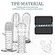 BDSMAGE Sex Spielzeug für die Männer,4 pcs Penishülle,Penis Sleeve Sex Spielzeug für Paare,Penis Hülle Penismanschetten transparent,Sex Toyset Herren,Penismanschette für Penisvergrößerung (4 IN 1)