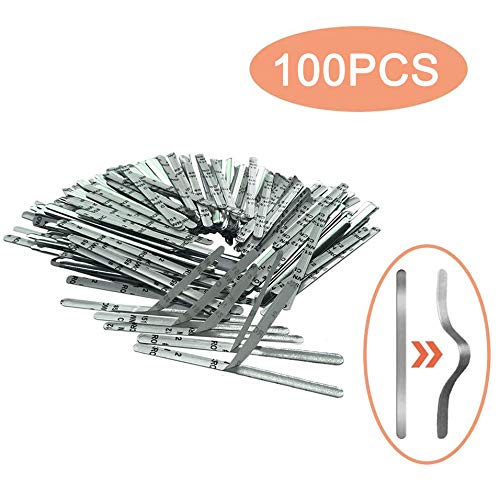 Nose Bridge Strip with Tape, 3.54inch(90mm) Aluminum Bar Strip for Face DIY Making