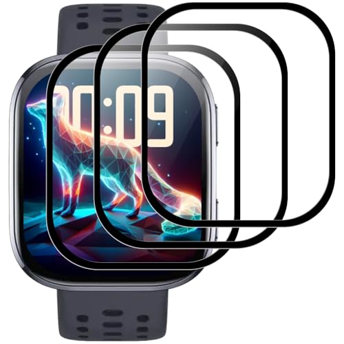Image of Beukei Screen Protector for Amazfit Bip 6,(3 Pack) glass Film, Anti-Shatter, Scratch Resistant, NO-Bubble, 9H Hardness,screen protector full coverage Film