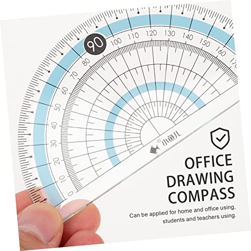 Tofficu Conjunto De 5 Réguas Régua Transparente Régua De Precisão Conjunto De Artigos De Papelaria C