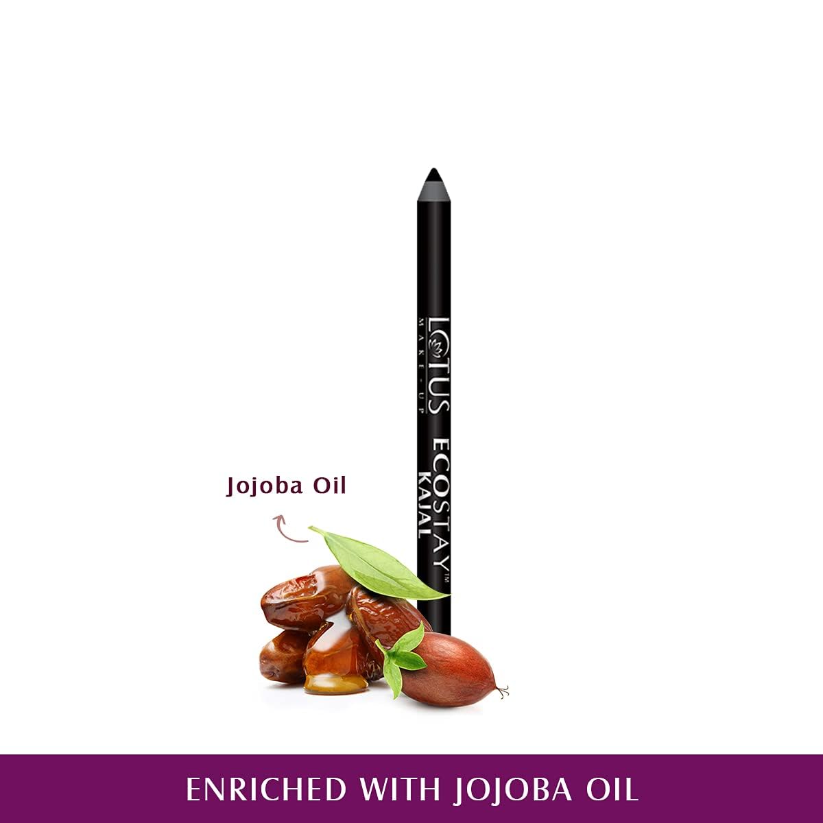 Lotus Makeup Instant Beauty Combo | XpressGlow Day Cream Royal Pearl SPF 25 | Ecostay Kajal Pencil Stick Black | 2 Product Combo | 34g 3