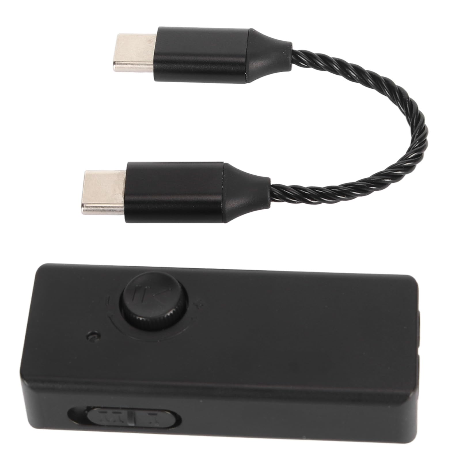 Amplificatore per cuffie ad alta risoluzione, compatto e piccolo, adattatore DAC per computer portatile e lettore, nero, 55 x 25 x 12 mm