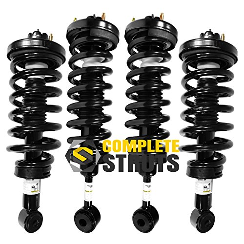Air Suspension to Quick Complete Struts Assembly with Coil Springs Conversion Kit Replacement for 2003-2006 Ford Expedition (Set of 4)