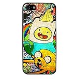 iPhone 5C Case,TPU Hard Back Cover with Graffiti Art Style Pattern for iPhone 5C-Black