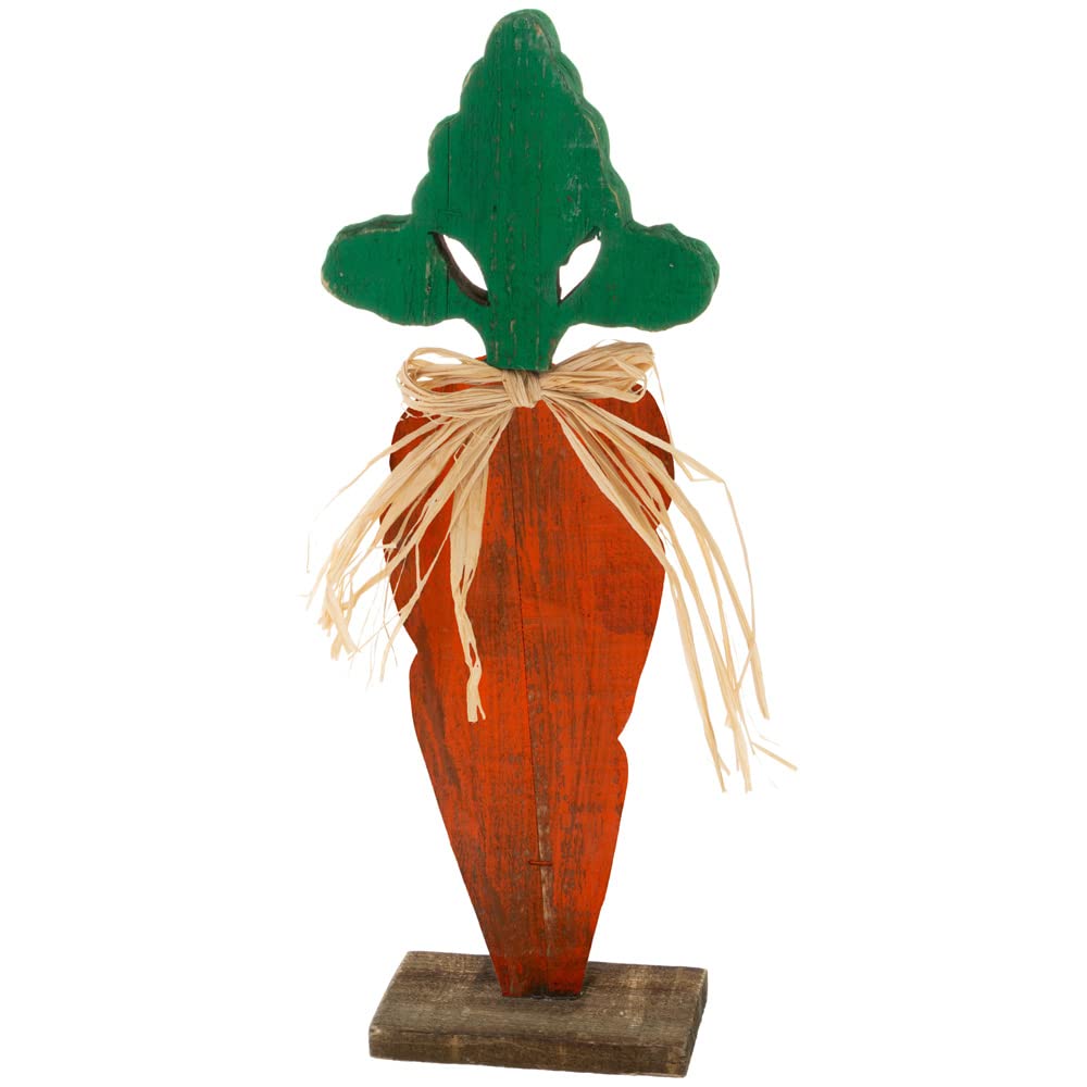 Boston InternationalEaster Woodcut Tabletop Décor, 18.5-Inches, What's Up Carrot