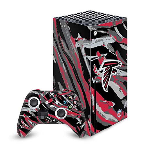 Skin Xbox Series X Atlanta Falcons Coups de Pinceau Abstraits NFL