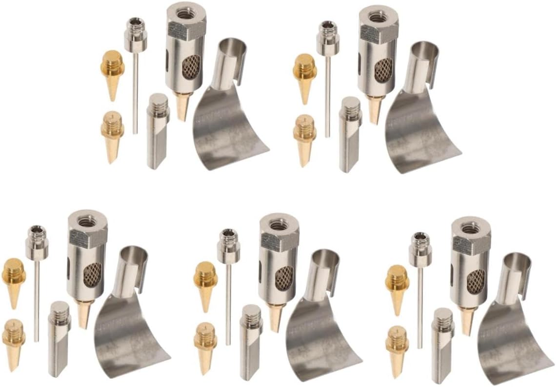 5sets Gas Soldering Iron Tips Replacement for Portable Welding Tool Assorted Welding Tip for Efficient Soldering and Repairing Tasks