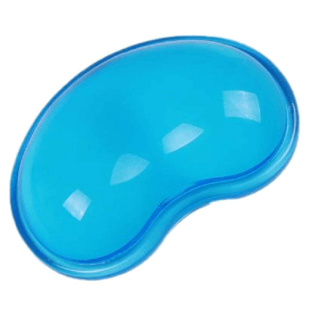 JIGYAS Heart-Shaped Summer Soft Silicon Wrist Rests Cool Hand Pillow Mouse Pad (Color May Very)