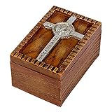 Confirmed in Christ Wood Finish Small Confirmation Jewelry Keepsake Box