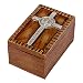 Confirmed in Christ Wood Finish Small Confirmation Jewelry Keepsake Box