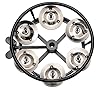 Meinl Percussion Professional Hihat Tambourine - Tambourine Add-On for Drum Cymbals - 5-inch Diameter - Rubberized / Steel, Black / Silver (THH1BK) #1