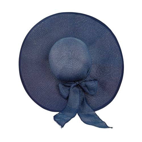 Sombrero de sol grande para mujer, ala ancha y protección UV miniatura 1