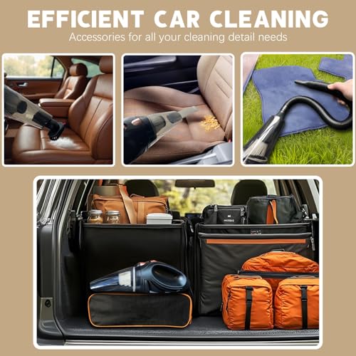 Miloll Car Vacuum Cleaner Handheld - Portable Handheld Mini Car Hoover W/ 16ft Cord, Bag, & Attachments - Small Cleaning Kit, RV, Boats, Travel - Car Accessories for Men and Women (Black) - Image 7