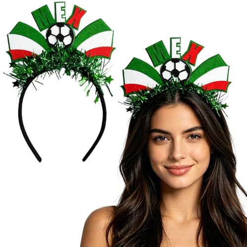 KASOICRA Headband Football Hair Hoops World Cup Party Headbands for Soccer Fans for Soccers Accessories Women Men Soccers Hair Bands Game Day Sports Hair Decoration 1Pcs