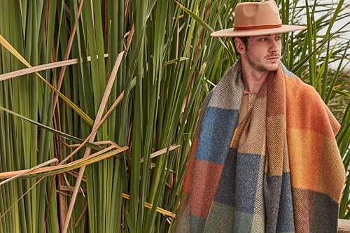 100% Baby Alpaca Wool Shawl Wraps for Men and Women - Origins Unisex Soft Warm Winter Large Throw Scarf2