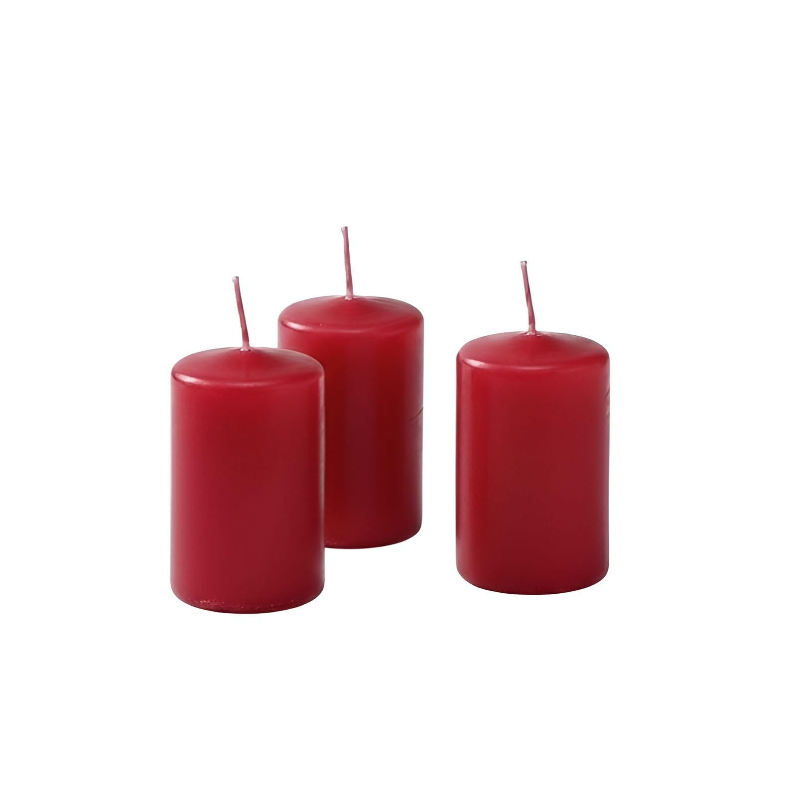 Cereria di Giorgio Risthò Candles Diameter 4 cm Height 7 – Indian Red – Pack of 12