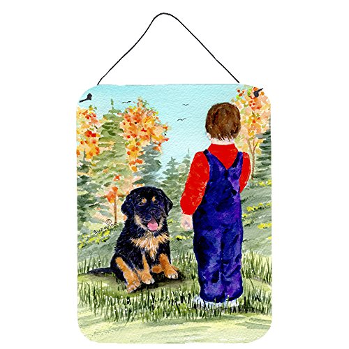 Caroline's Treasures SS8548DS1216 Tibetan Mastiff Wall or Door Hanging Prints Aluminum Metal Sign Kitchen Wall Bar Bathroom Plaque Home Decor Front Door Plaque, 12x16, Multicolor