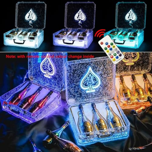 Soporte para botellas LED de acrílico NYMFEA con luces miniatura 6