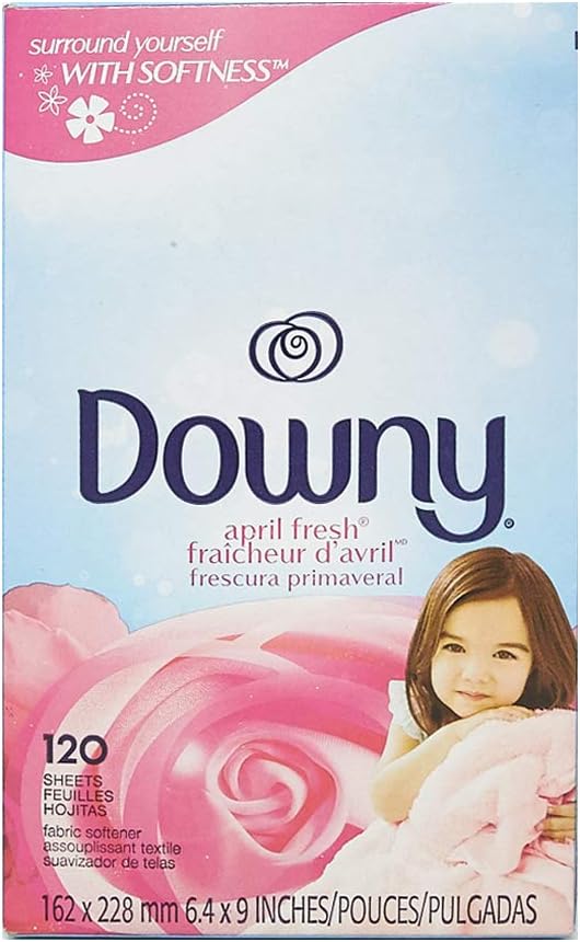 Downy April Fresh Tumble Dryer Softener Sheets (Pack of 120)