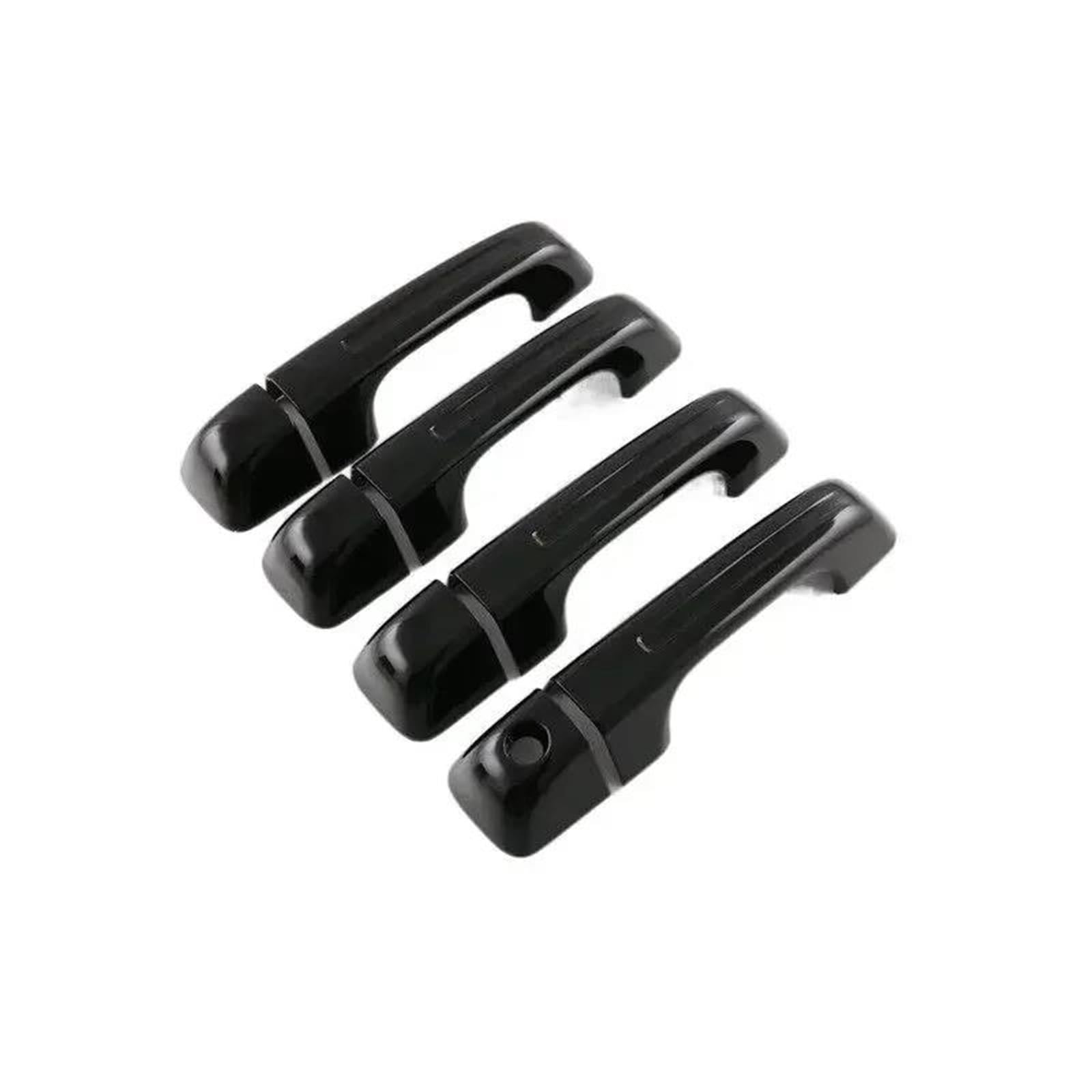 Yytemd Gloss Black Normal Car Exterior Door Handle Cover Moulding Trim Protective Accessorie For Ram 1500 2019-2024 Chrome(Gloss Black Normal)