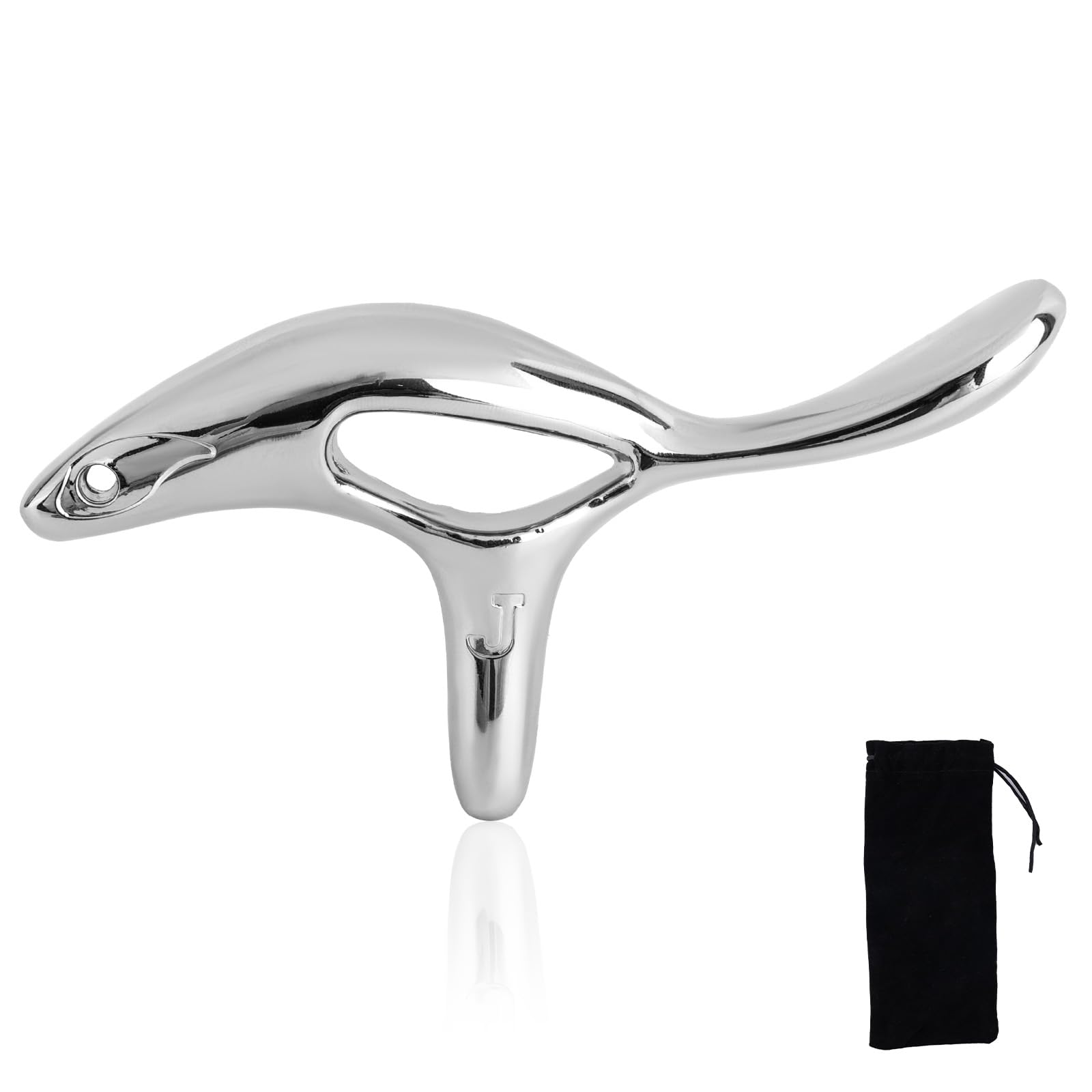 Gua Sha Punkt Narzędzie Masażu, Stop Cynku Skrobak Mięśniowy do Masażu Punktów Spustowych Głębokich Tkanek Ergonomiczna Konstrukcja Oszczędność Kciuka Masażer Akupresury dla Szyi Pleców Barków