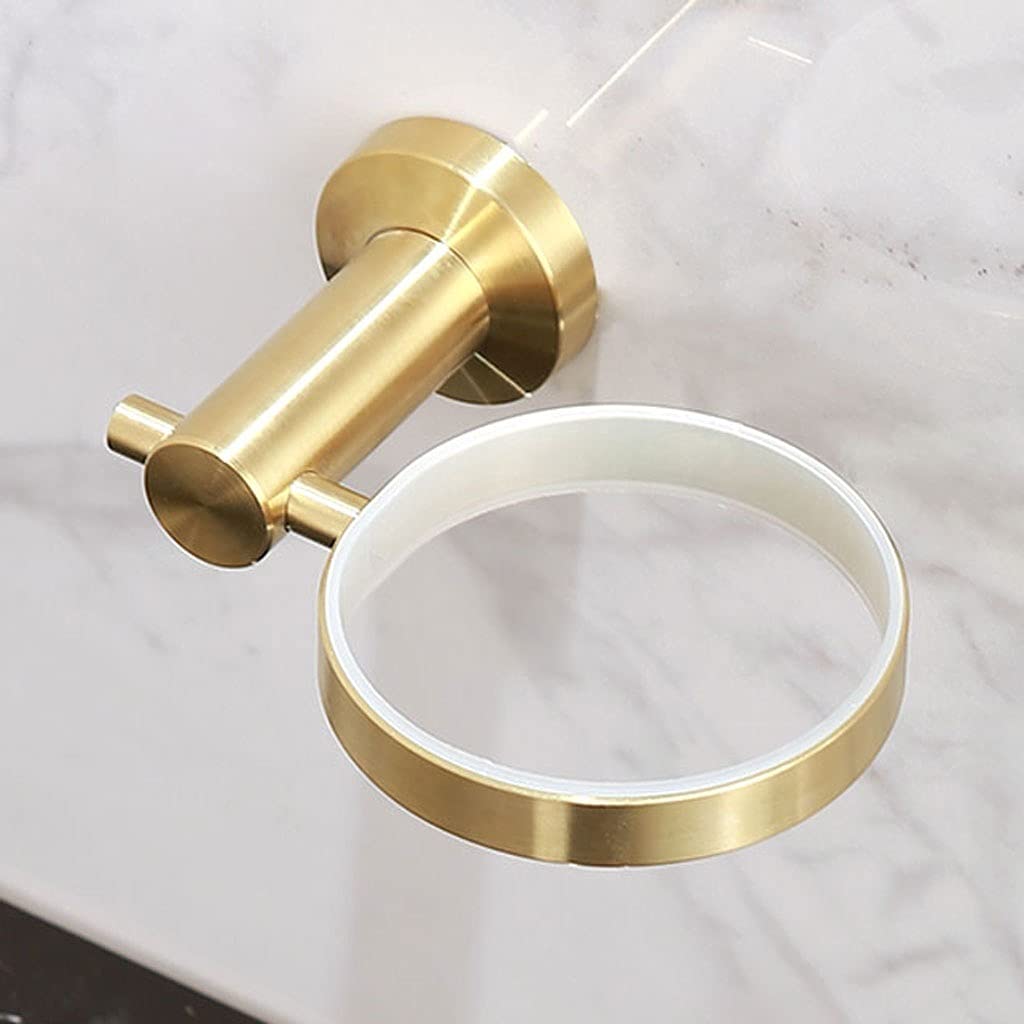 Uchwyt na szczotkę toaletową Szczotka do WC naścienna Szklany korpus Szczotka do WC Nowoczesny Design Szczotka do WC Domowe Czyszczenie Łazienki Złoty Zestaw Szczotek Wc Uchwyty na szczoteczki toaleto