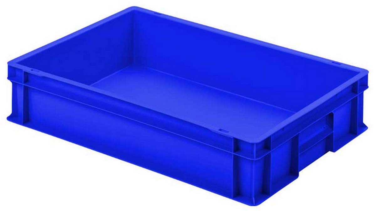 BRB 8 bacs Euro avec 2 poignées, 600 x 400 x 120 mm, bleu
