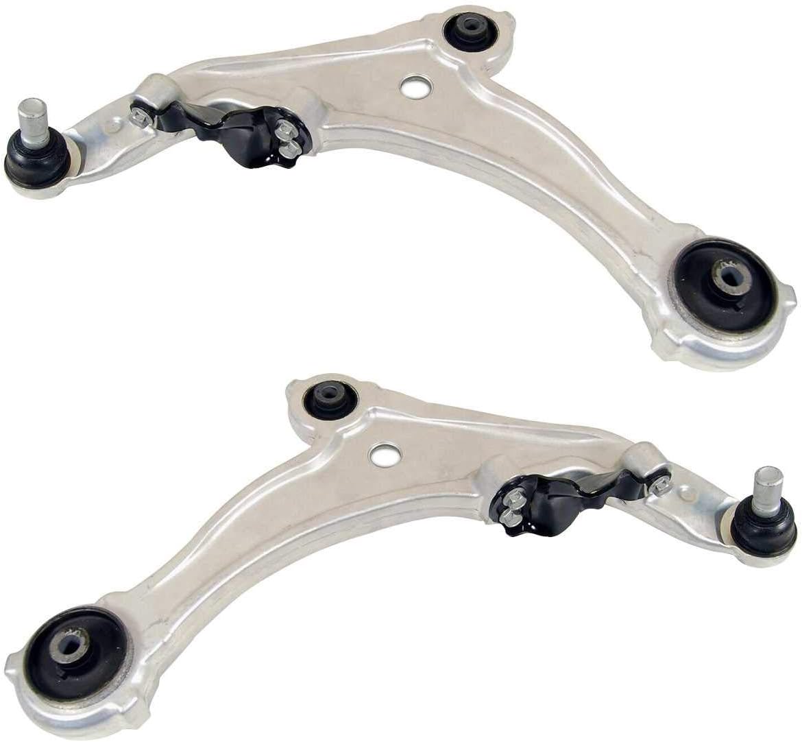 AutoShack Front Lower Control Arms and Ball Joint with Bushings Replacement for 2009-2014 Nissan Maxima 2-PC Set