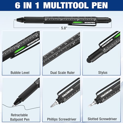 WORKPRO 9-in-1 Multi-tool Pen Set
