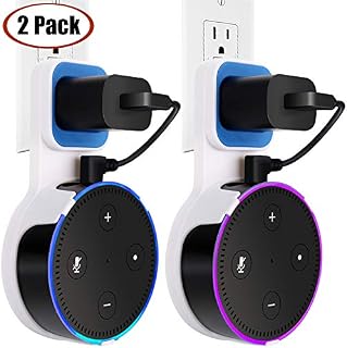 TOOVREN Outlet Echo Dot Wall Mount Stand Holder for Smart Home Speaker 2nd