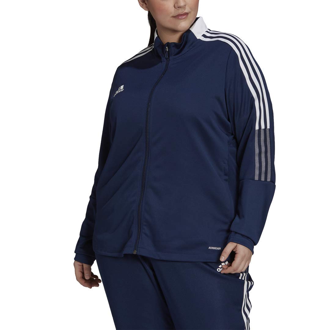 adidas womens Tiro 21 Track Jacket Team Navy Blue 4X
