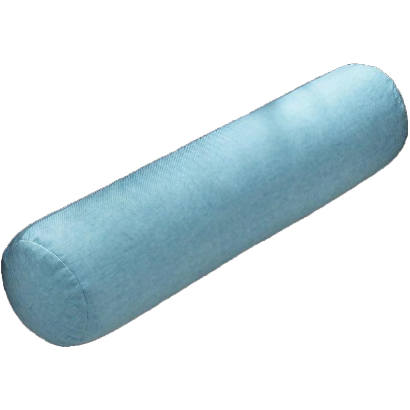 Zylinder-Nackenrolle, langes Stützkissen für Bett und Sofa, Yoga, dunkelblaues Leinen, 15 x 40 cm, ideal für Seitenschläfer, Rückenstütze und Heimdekoration