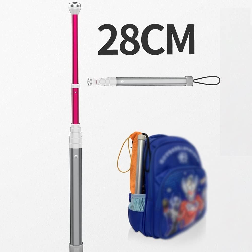 Bastón telescópico plegable para personas ciegas y discapacitadas visuales, diseño ligero y duradero