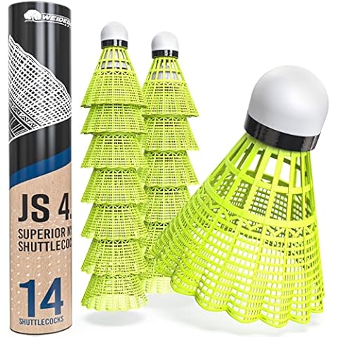 Weidebach® 14 Volantes de bádminton Amarillos Cover