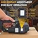 SDRTOP Cordless Electric Strapping Tool for PP/PET Straps, Adjustable Tension 3500N, Dual Battery Powered Handheld Banding Machine for Cartons, Pallets & Industrial Packaging