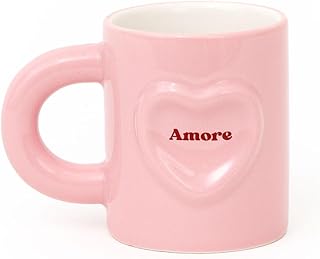 Mr. Wonderful – Taza 3D “Amore” – Taza de Cerámica 300 ml – Diseño en Relieve y Mensaje Romántico – Regalo Original para P...