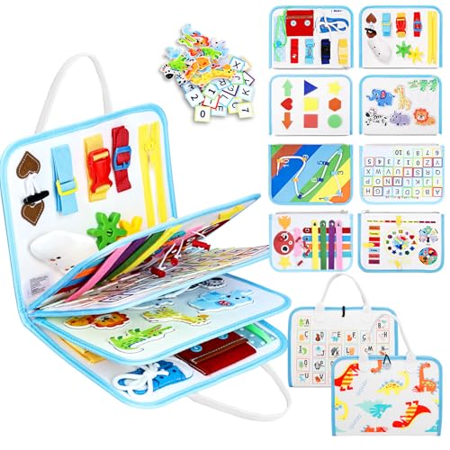 Esjay Toddler Busy Board Montessori Toys for Boys Girls, Sensory