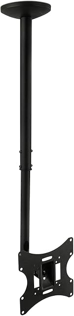 Mount-It! Premium Ceiling Mount TV Bracket | Full Motion TV Ceiling Mount for 23-42 inch Flat Screen TVs | Multiple VESA Patterns | Max Weight 66 Lbs