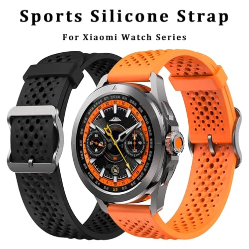 Correa de silicona 22mm pulsera universal para Xiaomi Watch S3 3