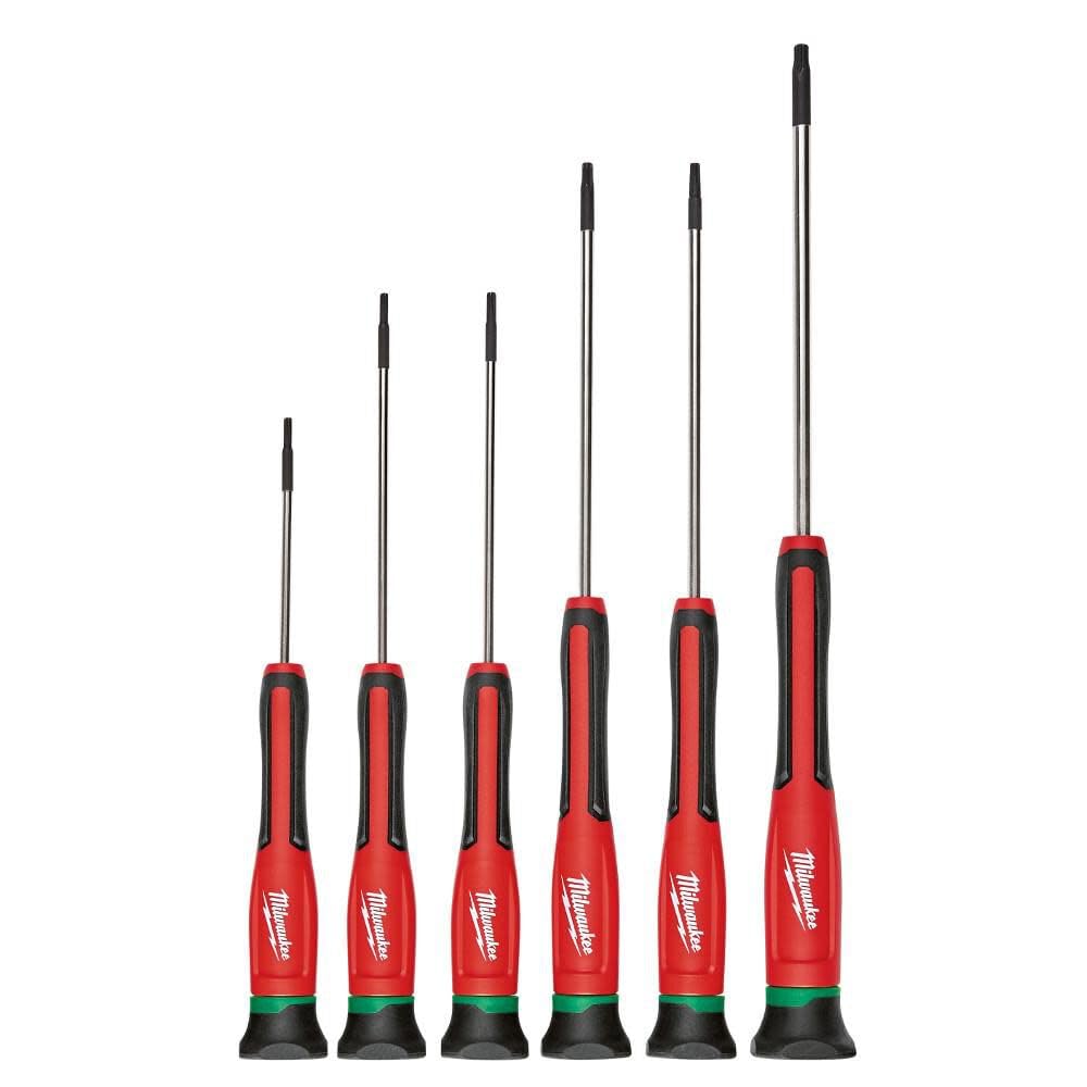 Jeu de 6 tournevis Torx de précision Milwaukee 48-22-2610 pour micro-vissage