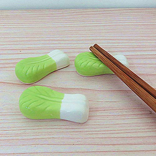 UPKOCH 5 peças, palitos de chocolate, descansos em forma de vegetais, suporte de garfo de cerâmica,