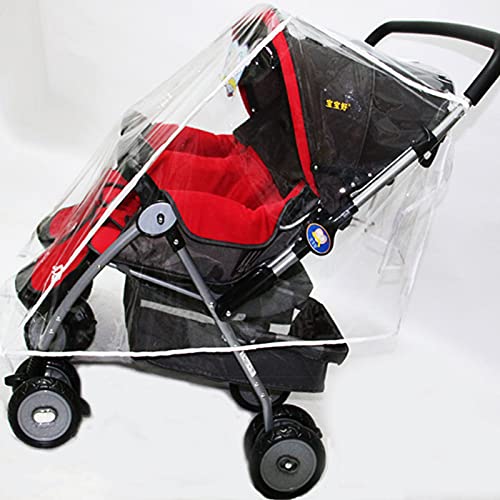 Universal Regenverdeck für Geschwister-Buggy,Regenschutz Zwillingswagen,Rain Cover Twin Universal Regenschutz für Zwillinge Doppelkinderwagen Kinderwagenzubehör (Linker und rechter Sitz)