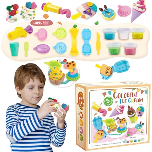 Juega A Color Dough - Juego De Pasta | Juega Arcilla De Cocina | Kit De Herramientas De Arcilla Y Modelado | Arcilla Y Pasta Artística | Juego De Pasta De Juego Para Niños, Chicas Y Raga