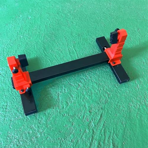 Tidevib Soporte ajustable para PCB, reparación de placa de circuito impreso, giratorio 360 grados, con abrazaderas con resorte, base de metal, ABS ignífugo, abrazadera de 0 a 300 mm, color rojo