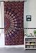 The Art Box Cortinas hippie indias con diseño de mandala de pavo...