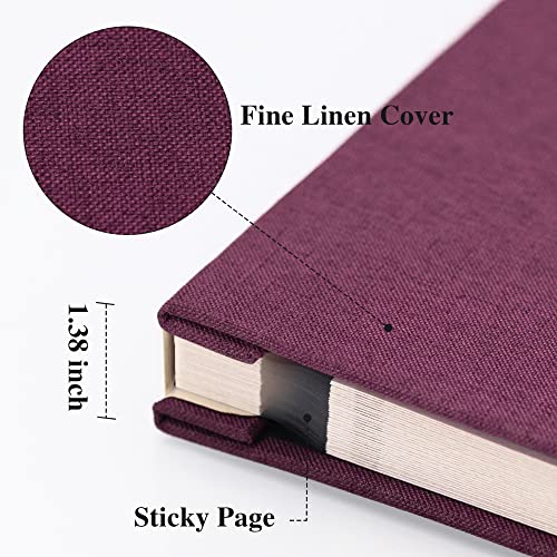image for Vienrose Large Photo Album Self Adhesive for 4x6 8x10 Pictures Linen S